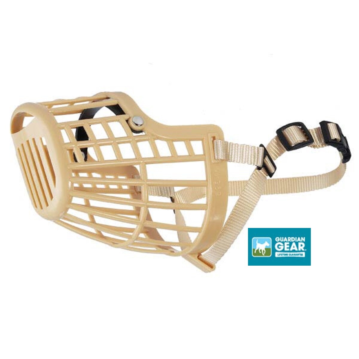 Guardian Gear LARGE DOG BASKET MUZZLE Quick Fit/Release Adjustable Train Safety