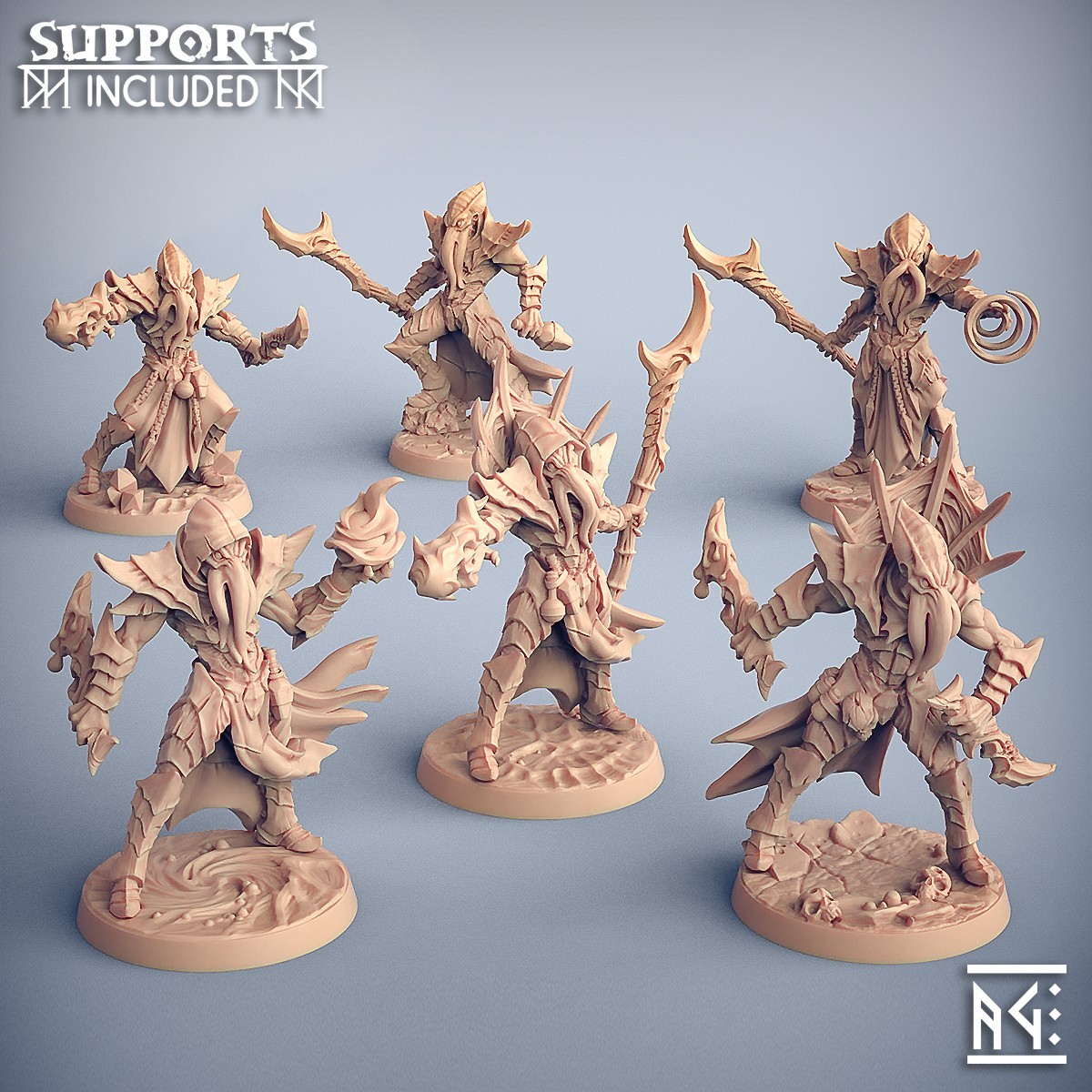 Mindflayer Illithid Aberrations - Modular Hands/Weapons - Artisan Guild D&D 32mm