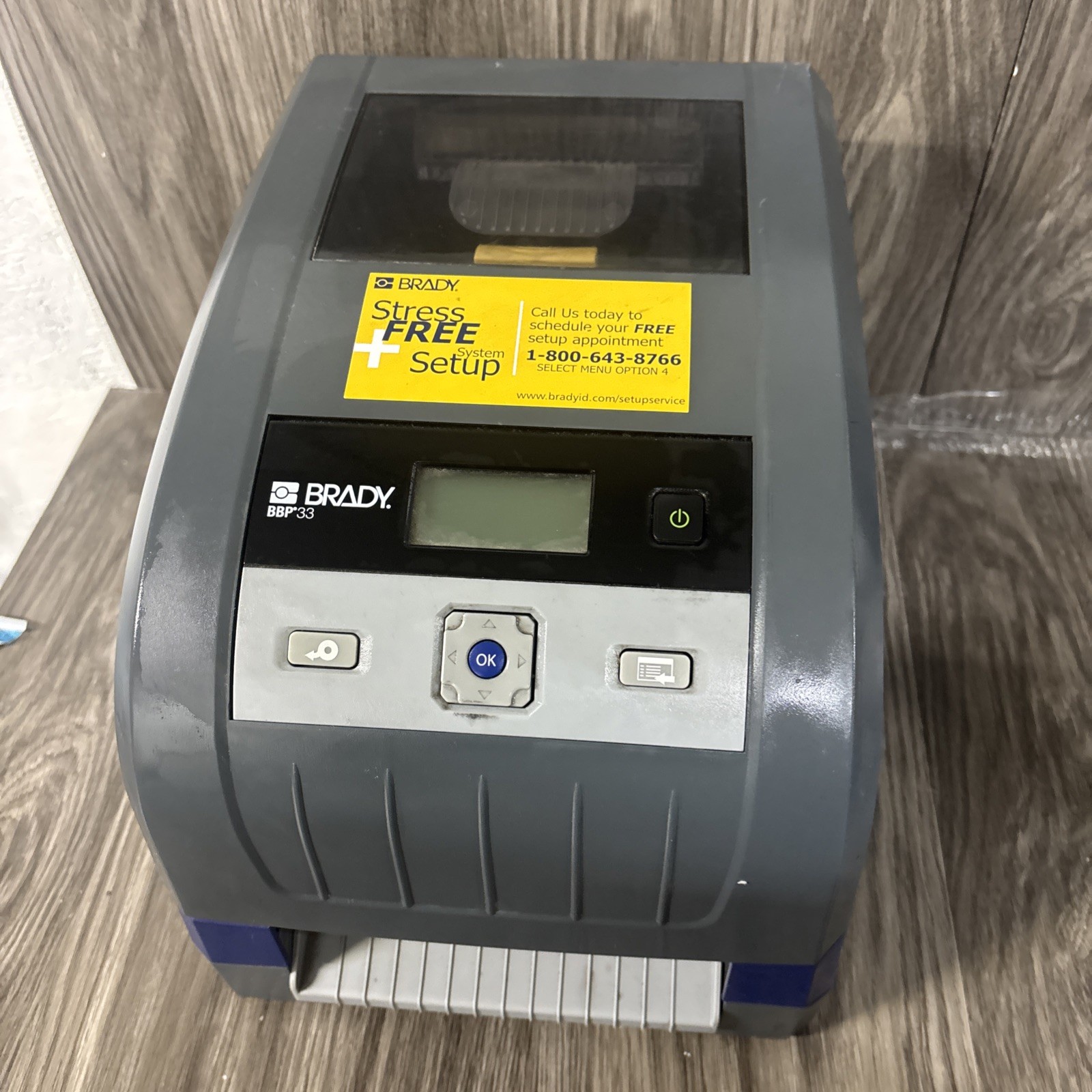 *VGC* Brady BBP33 Label Printer 300 DPI, AutoCut, #2B3