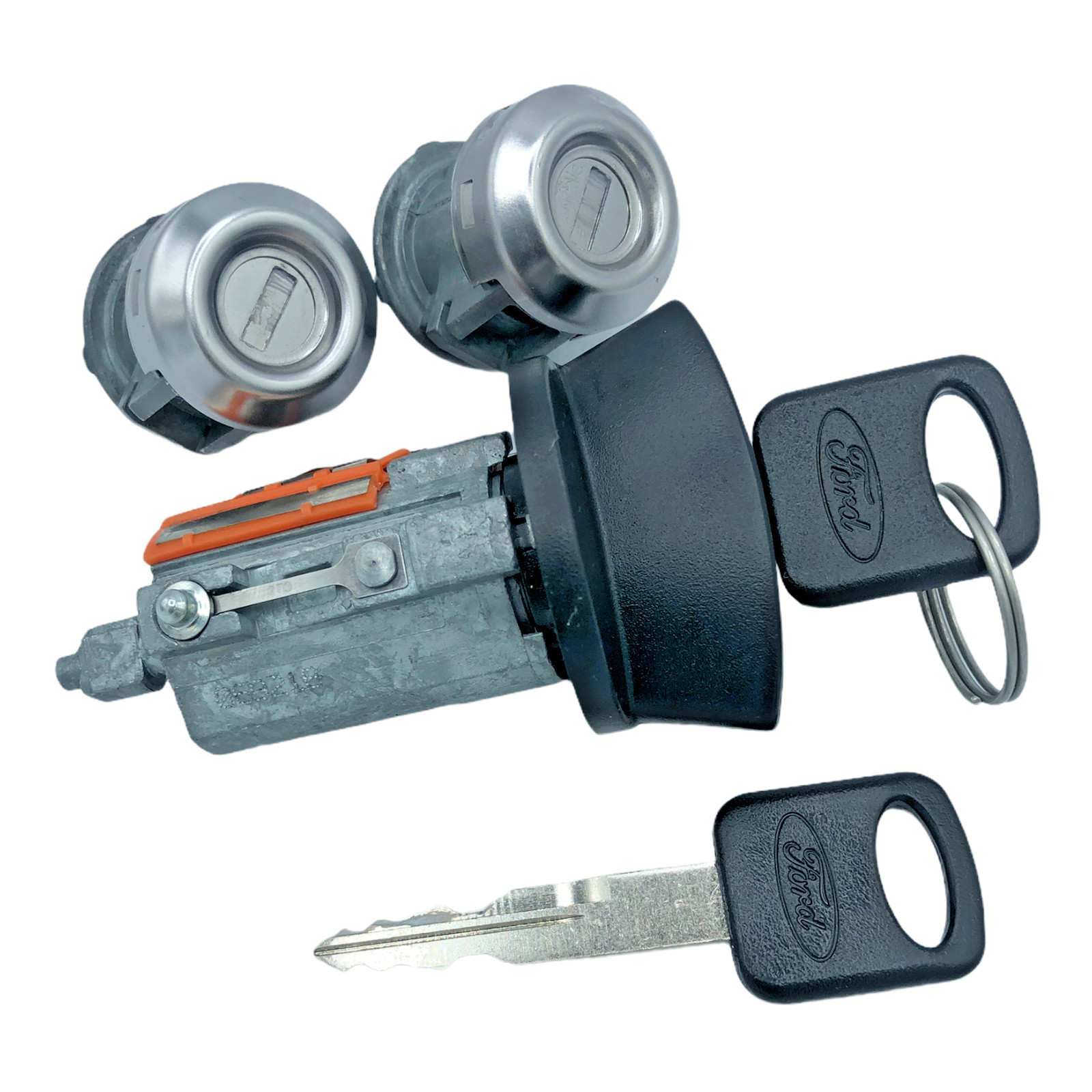 Ford F250 F350 OEM Ignition Key Switch Lock Cylinder & Door Pair Tumbler Barrel