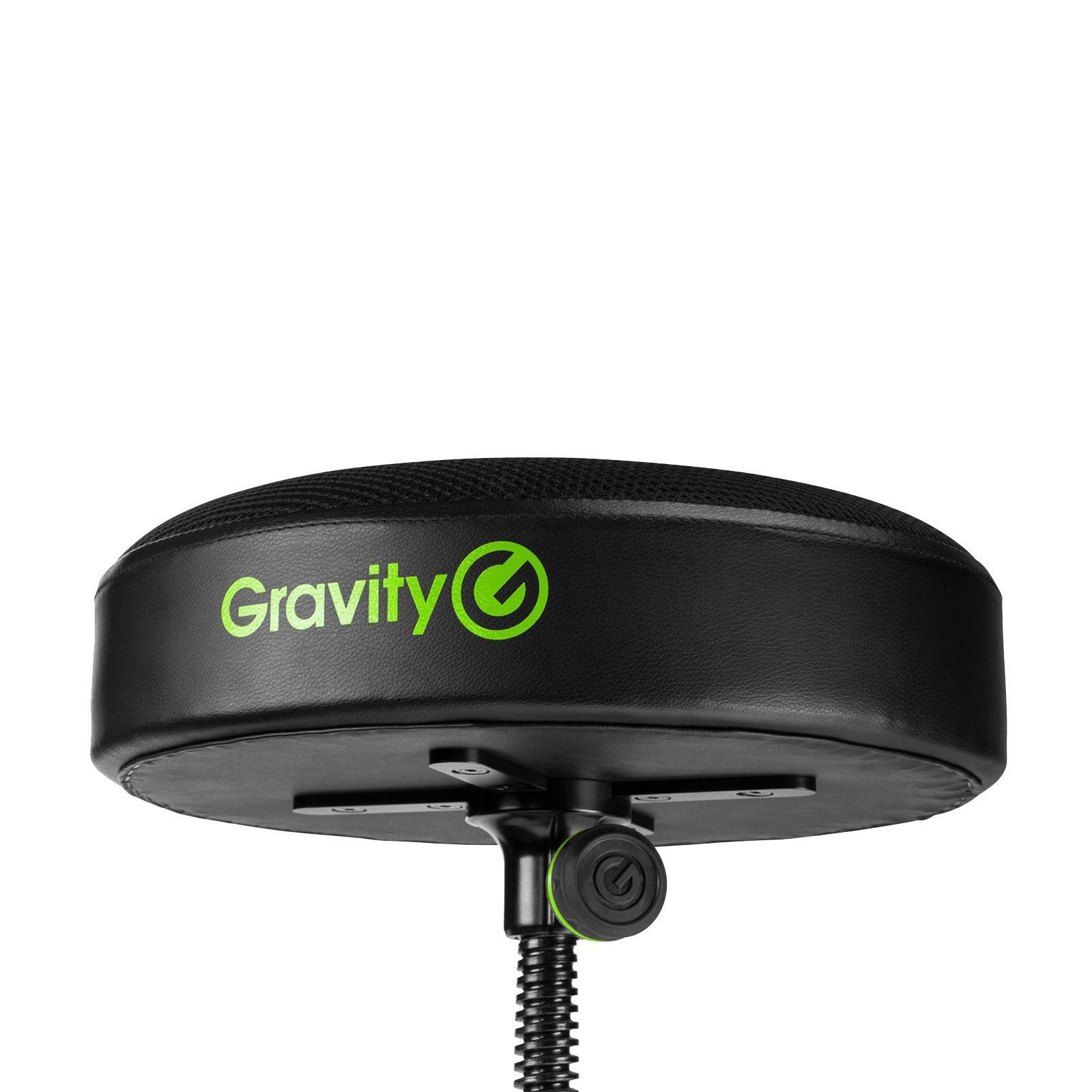 Gravity GFDSEAT1 Round Musicians Stool Foldable with Adjustable Height