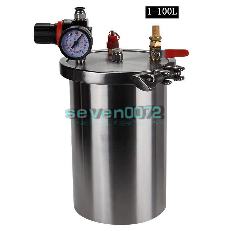 1PCS Stainless steel Dispenser pressure tank Dispensing storage bucket 1-15L New