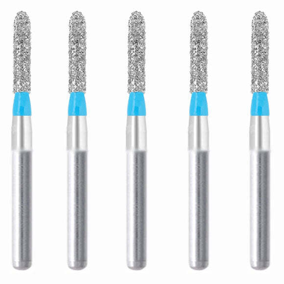 Torpedo, Cylindrical 1.2 mm Dia Medium Grit Diamond Bur 5/Pack [1654-SO20]