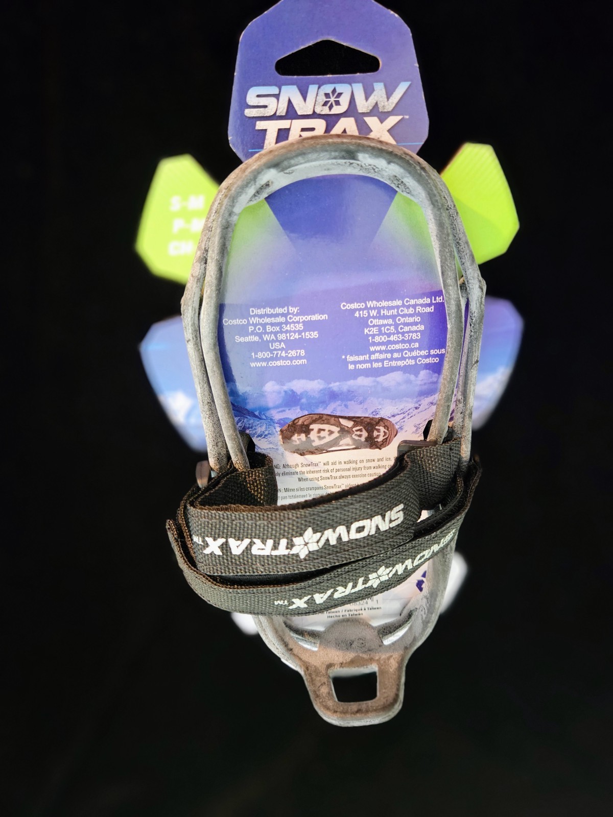 Snow Trax Rubber Slings with Spikes to Cover Shoes for Outdoors (new)