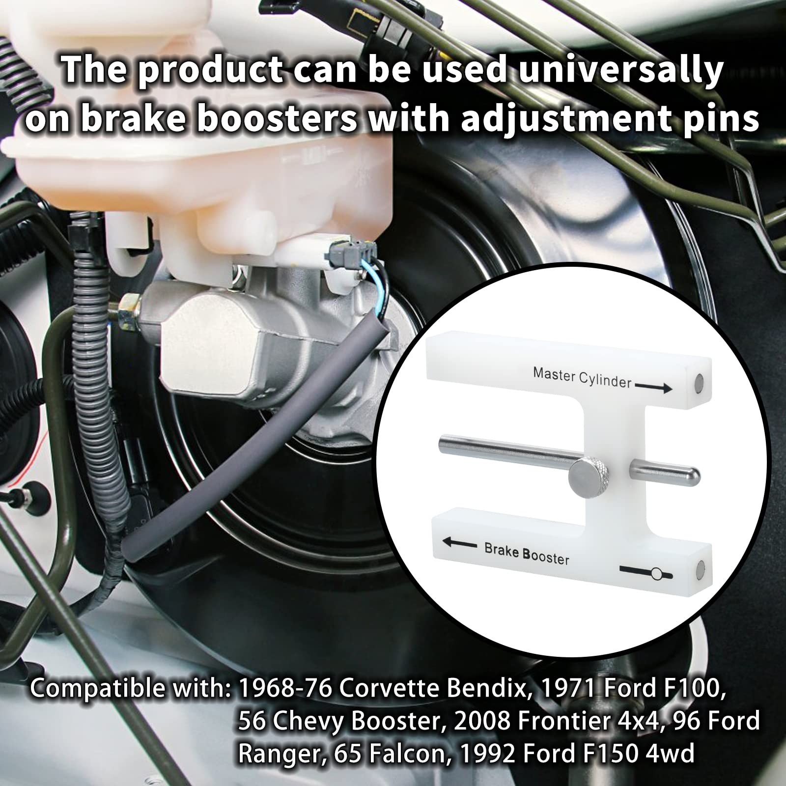 Brake Adjustment Tool, Briidea Booster Tool With white
