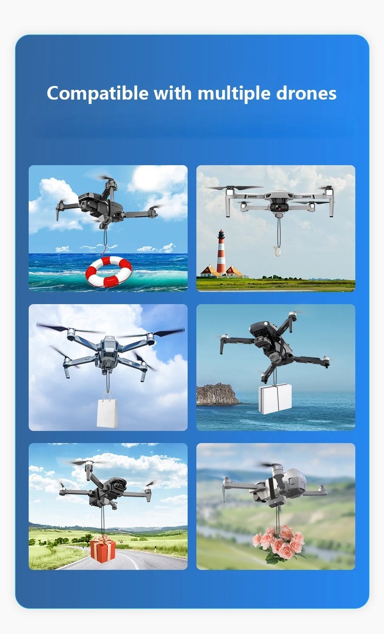DJI Mini 2 SE Mini 3 Pro Drone Airdrop Dropper 2.4G Remote Control Thrower
