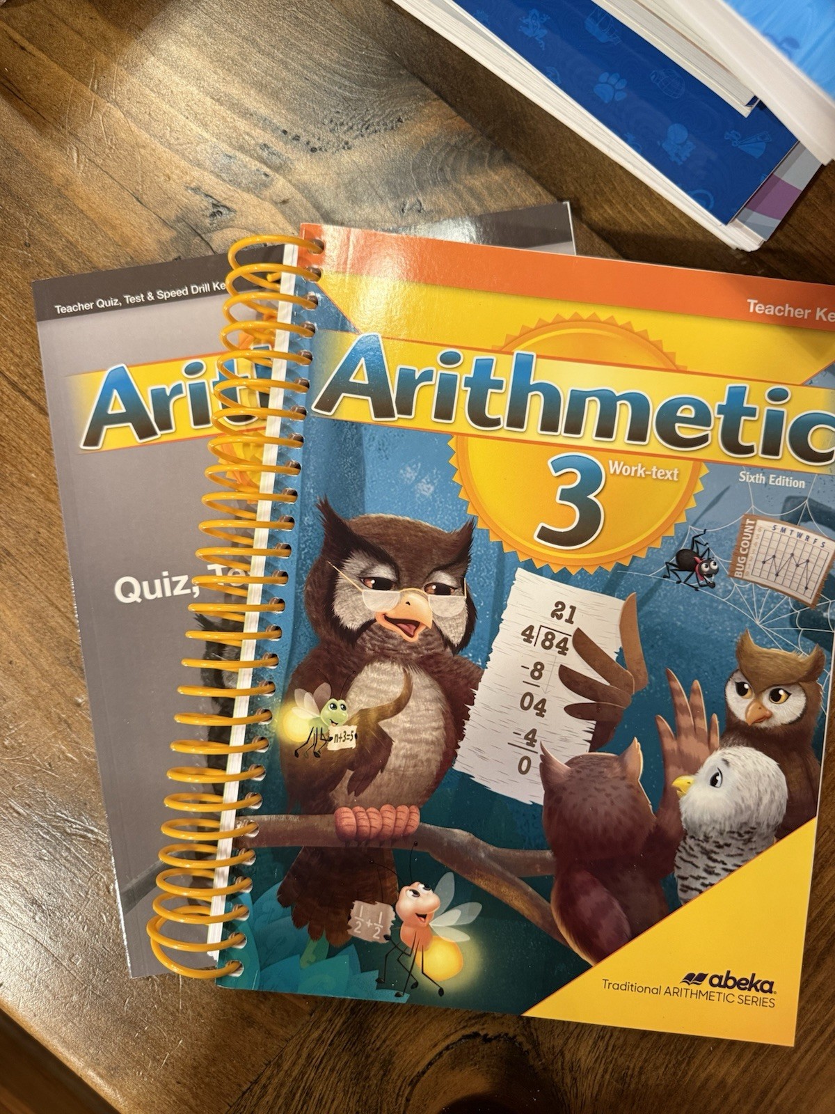 Abeka Arithmetic 3 Work-Text Teacher Key Sixth Edition Spiral Workbook