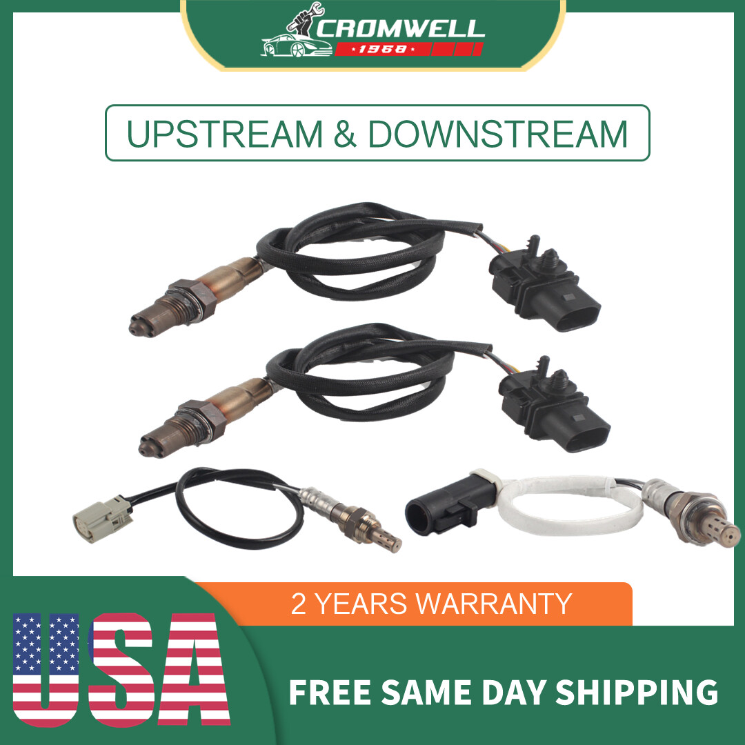 4PCS O2 Lambda Oxygen Sensors Upstream & Downstream For Lincoln MKS 2011-14 3.5L