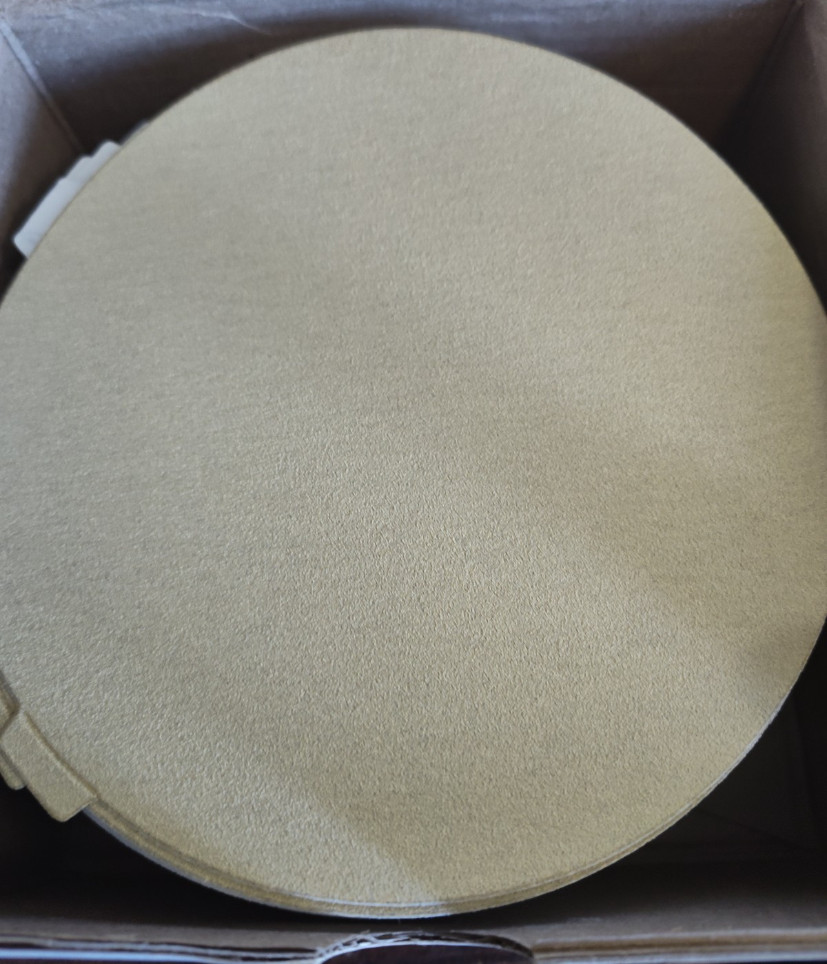 6" No Hole PSA 180 grit Sandpaper - TENAZIT-TMA5 Gold 100 pk