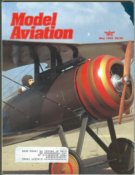 MODEL AVIATION Magazine May 1993 Snipe part 2: RC Scale