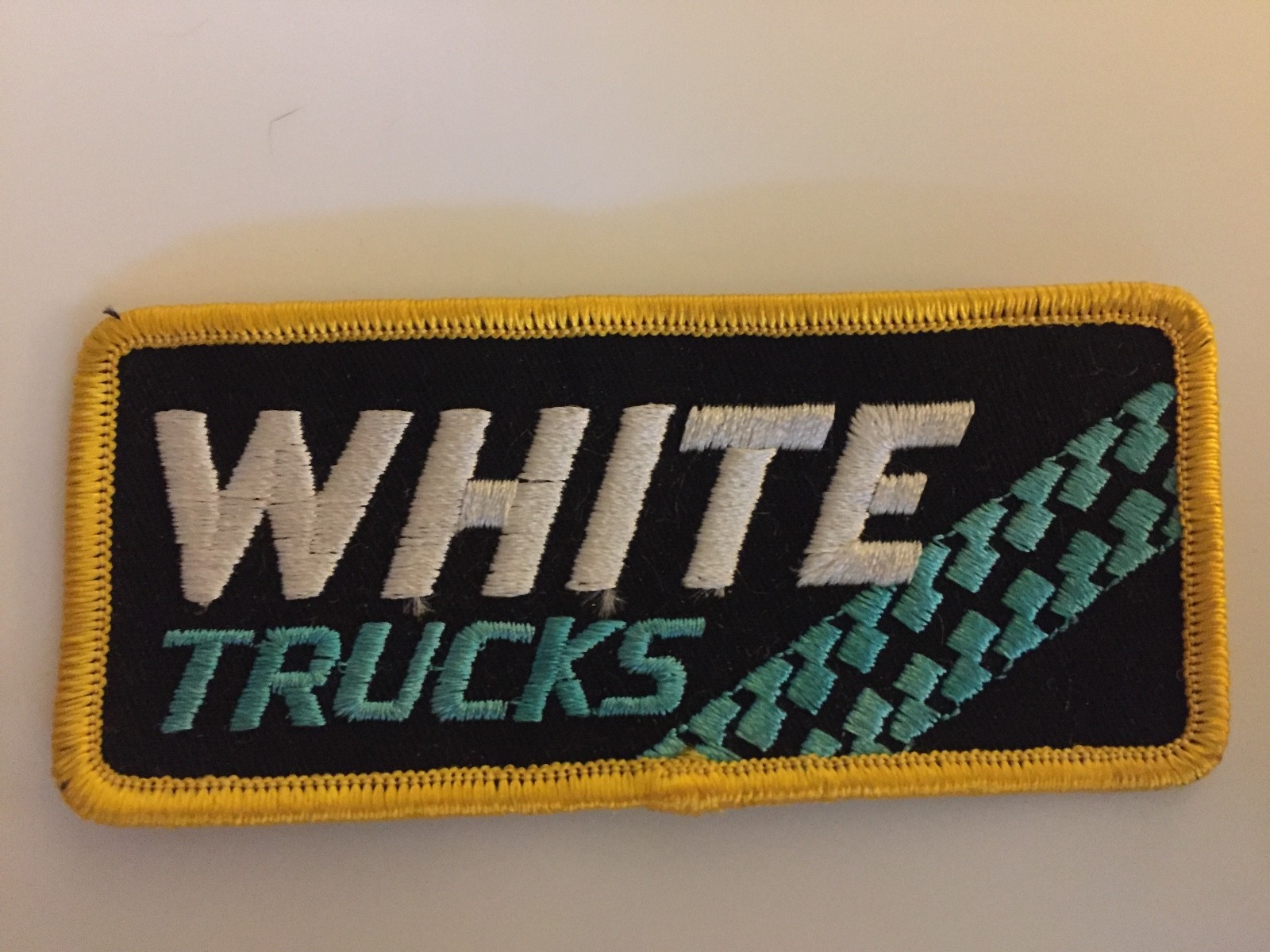 Vintage White Trucks patch, White trucks sew on patch