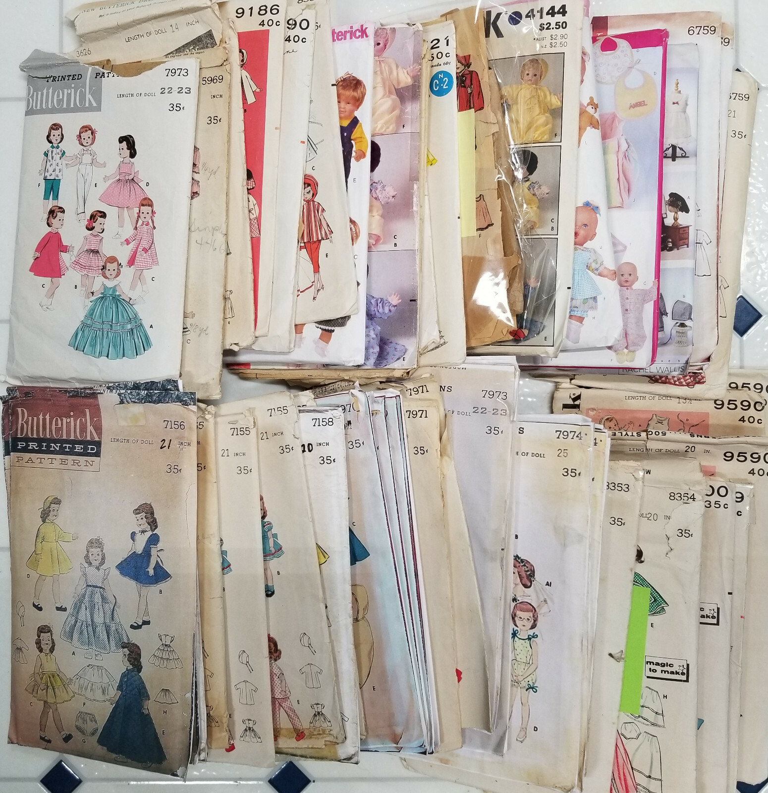 Butterick Doll Clothes Sewing Patterns Doll sizes 9 1/2" up to 25" Choose From
