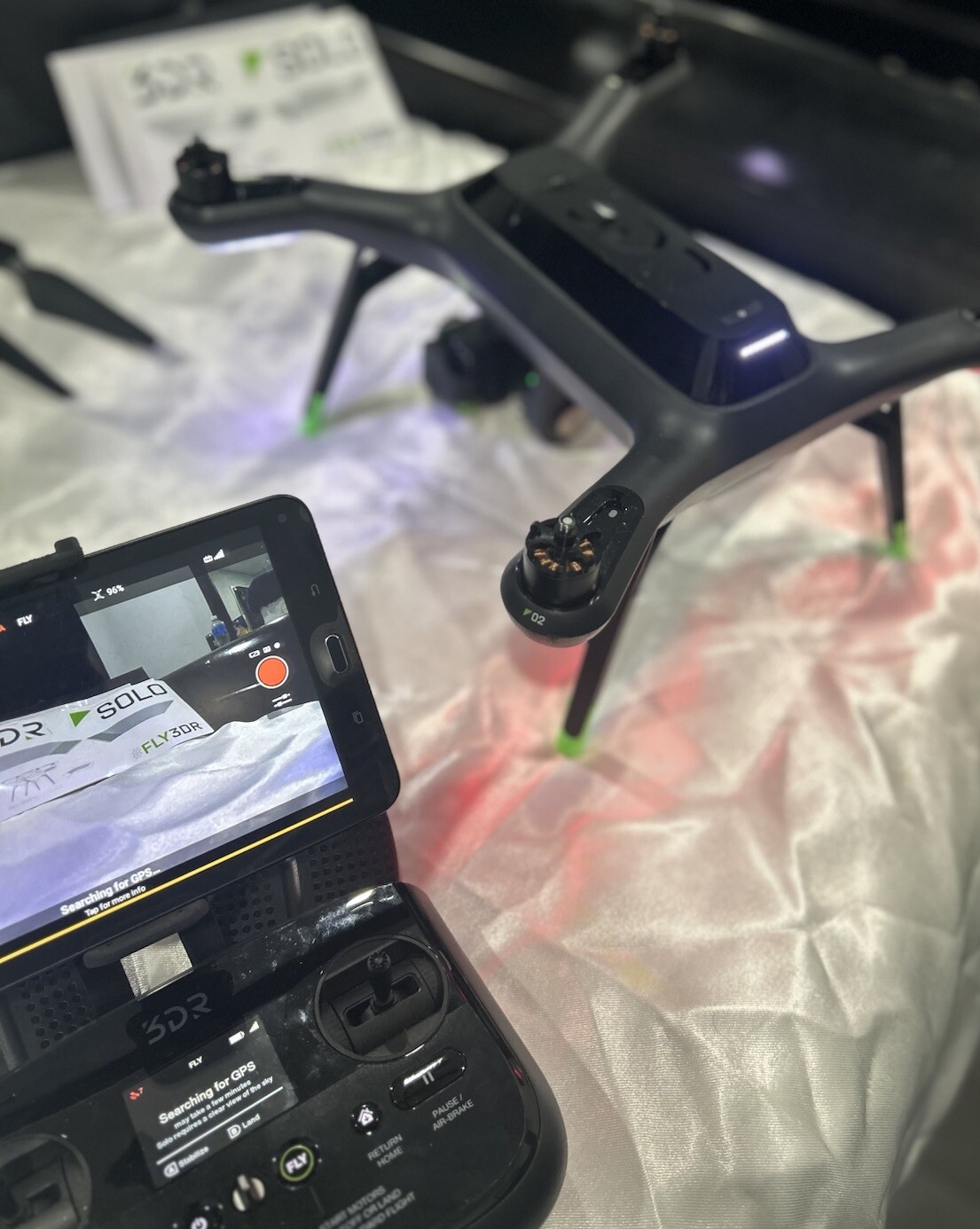 3DR Solo Quadcopter Remote Controlled Ready To Fly Drone Samsung Tablet Include