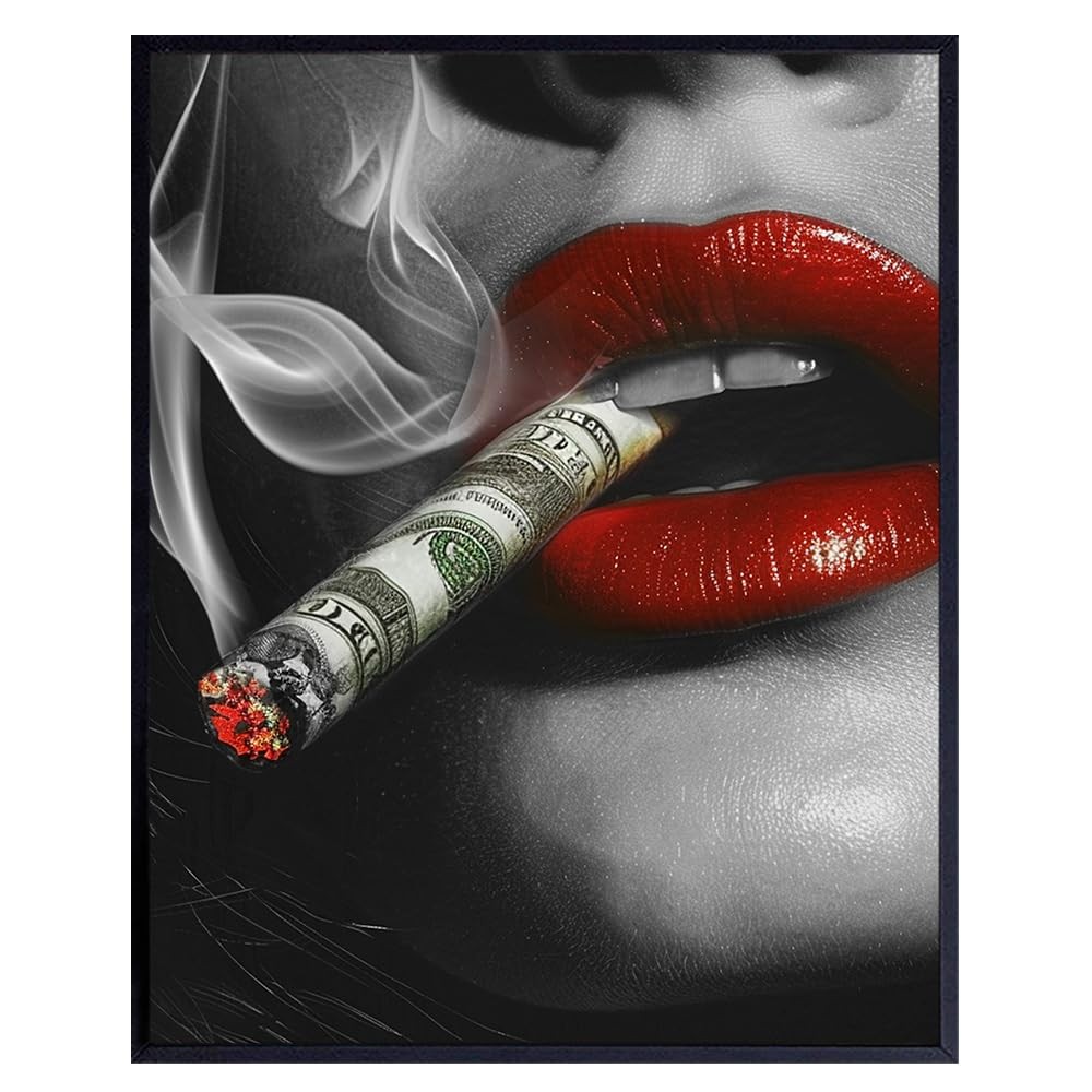 Man cave Motivational Wall Art Print - Sexy Woman Home 8"L x 10"W, Multicolor