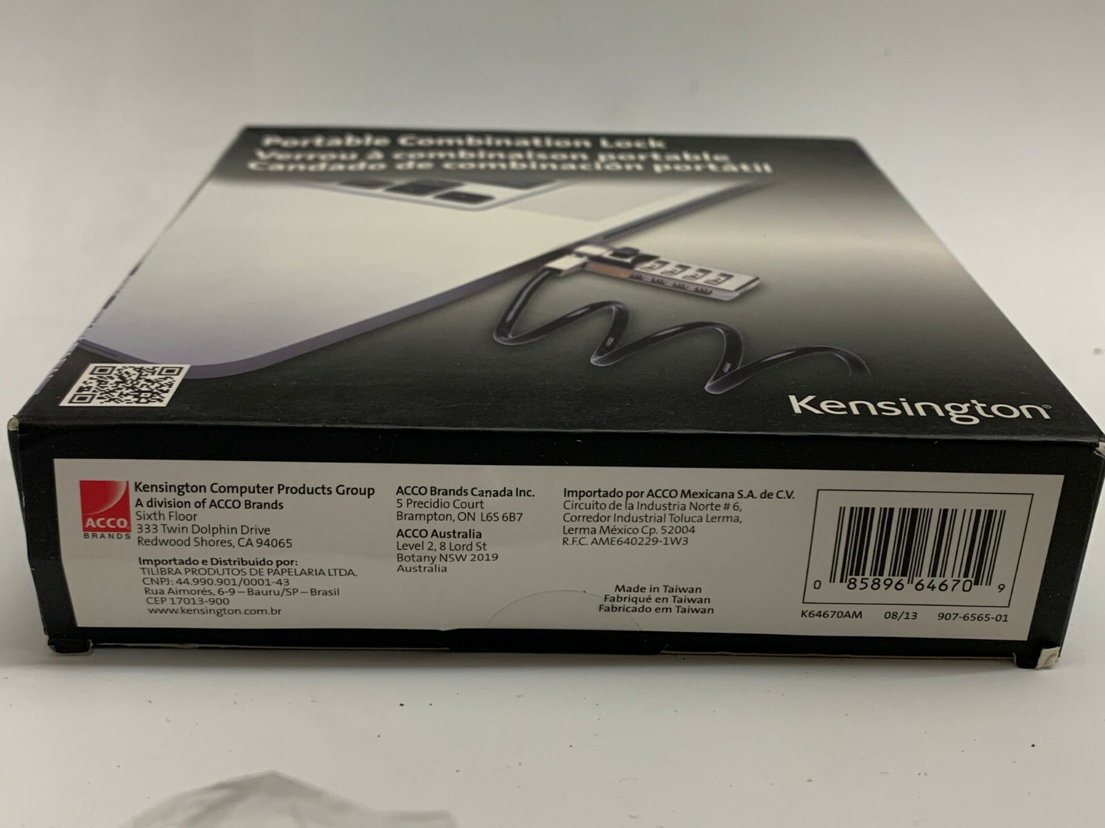 Kensington Portable Combination Laptop Lock