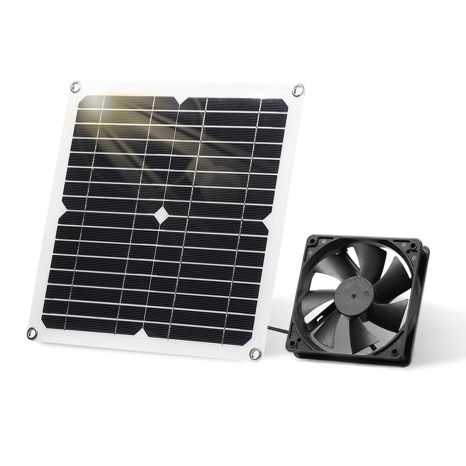 Solar Panel Fan Kit, 12W Weatherproof Solar Panel with DC Fan for Small Chick...