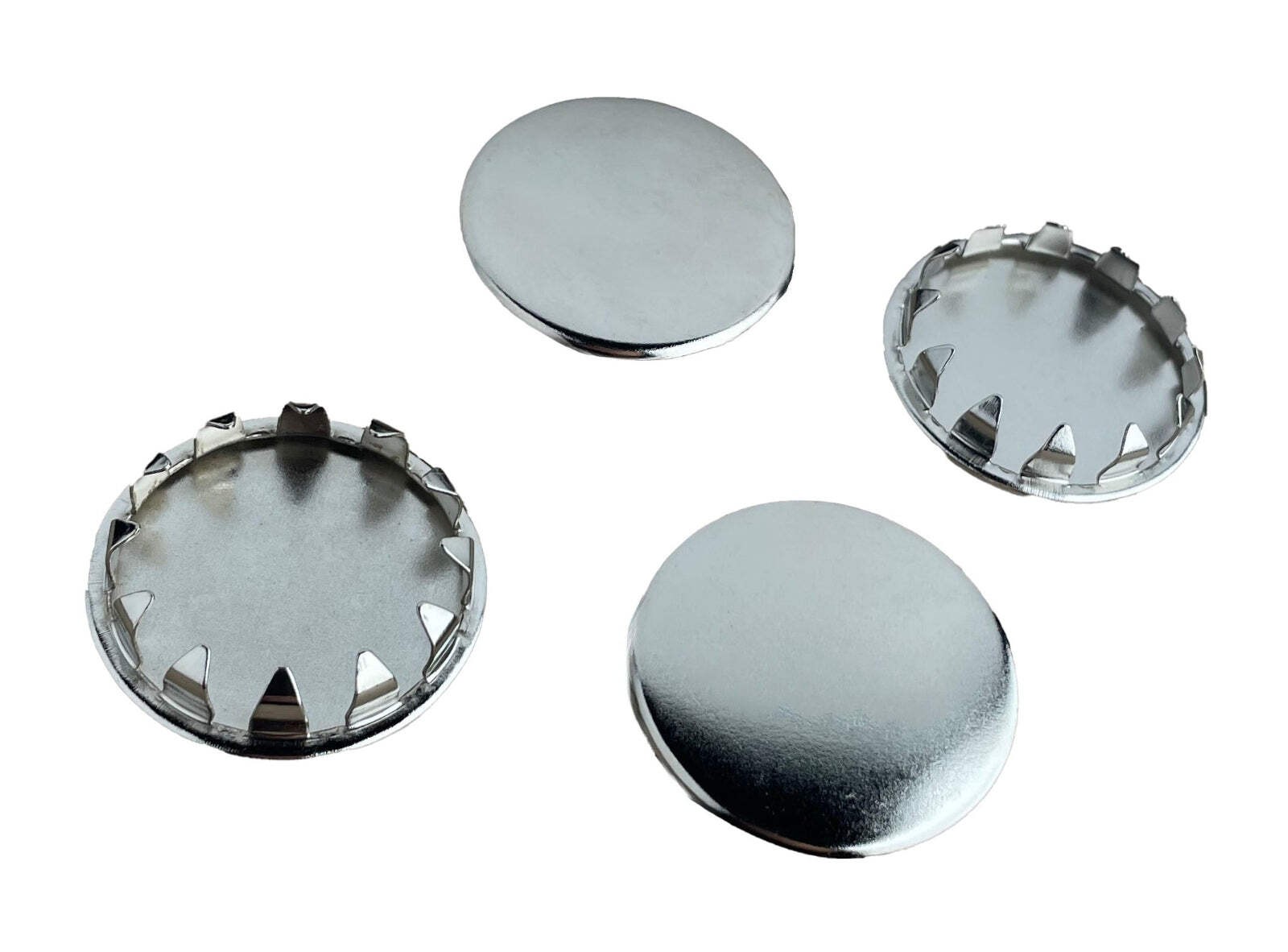 (4 PACK) 1-1/8" Nickel Plated Metal Hole Plugs for .031"-.125" metal SP-1.125-NK