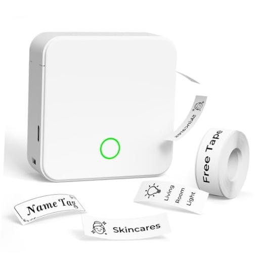 P0 Label Maker, Thermal Machine Sticker Label Printer, Label Maker Waterproof