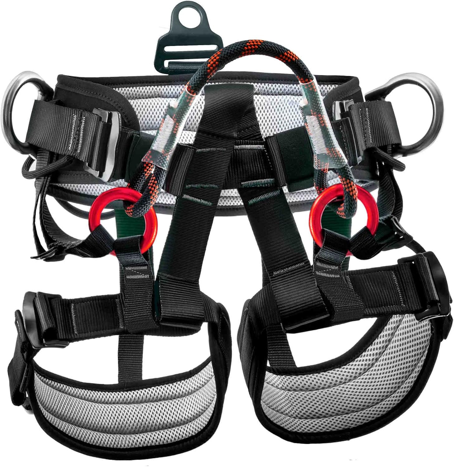 Climbing Belts, Thicken Professional Large Size Safety Seat Belts for Tree Climb