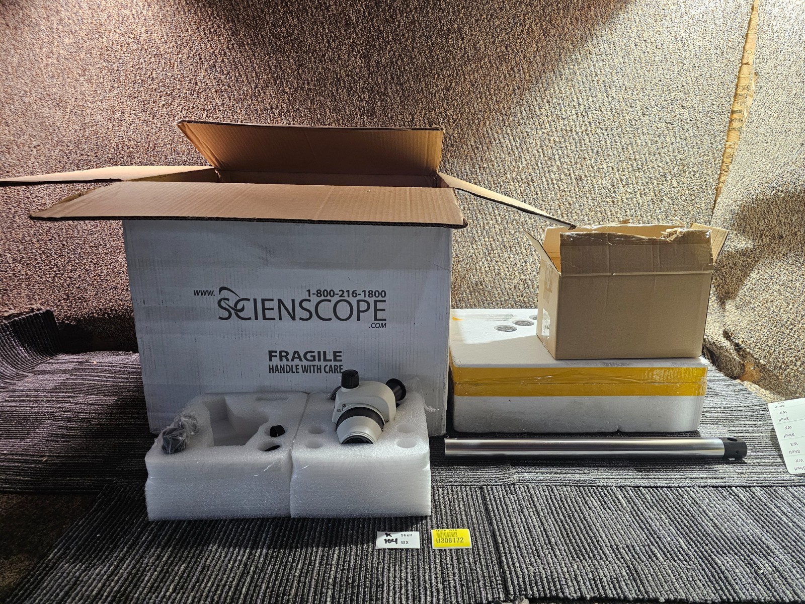 Sciencescope Stereozoom Microscope,8-50X, New 10X e/p