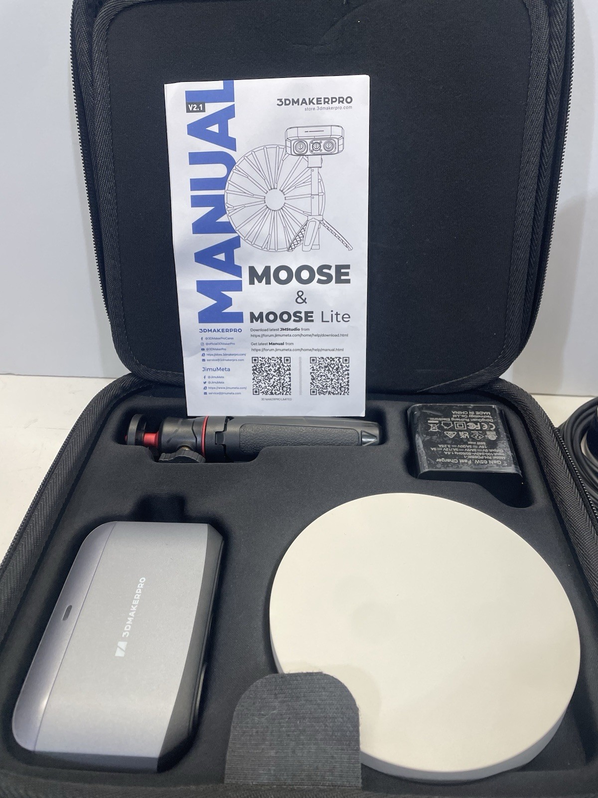 3DMakerpro Moose Lite Pro 3D Scanner For 3D Printing Plus Scanning Spray