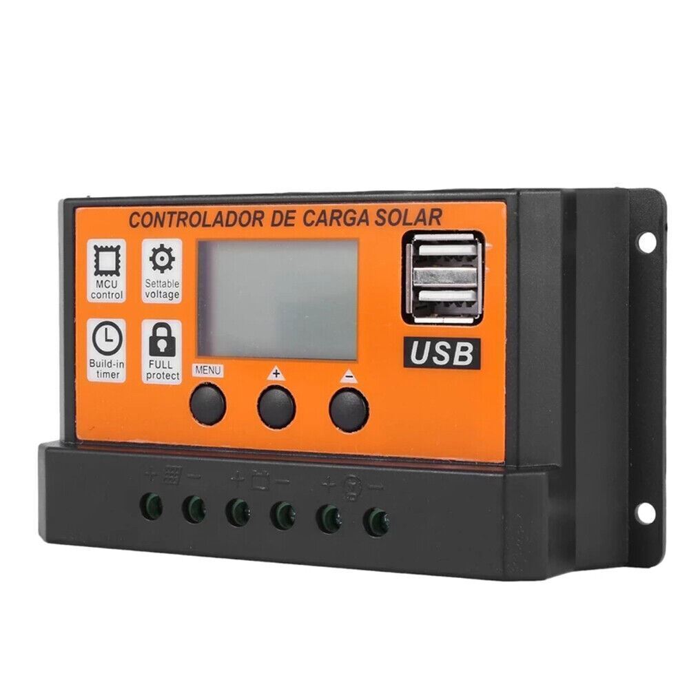 100A MPPT Solar Panel Regulator Charge Controller Auto Focus Tracking 12/24V US