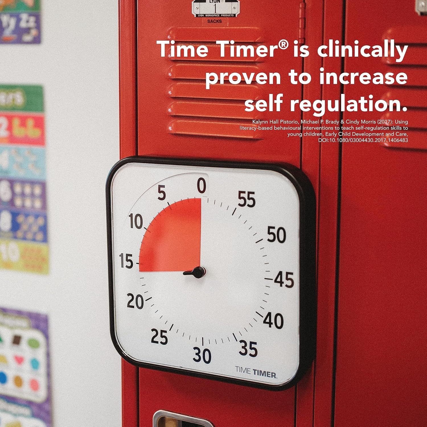 TIME TIMER 12 Inch Visual Timer 60 Minute Kids Desk Countdown Clock with Dry