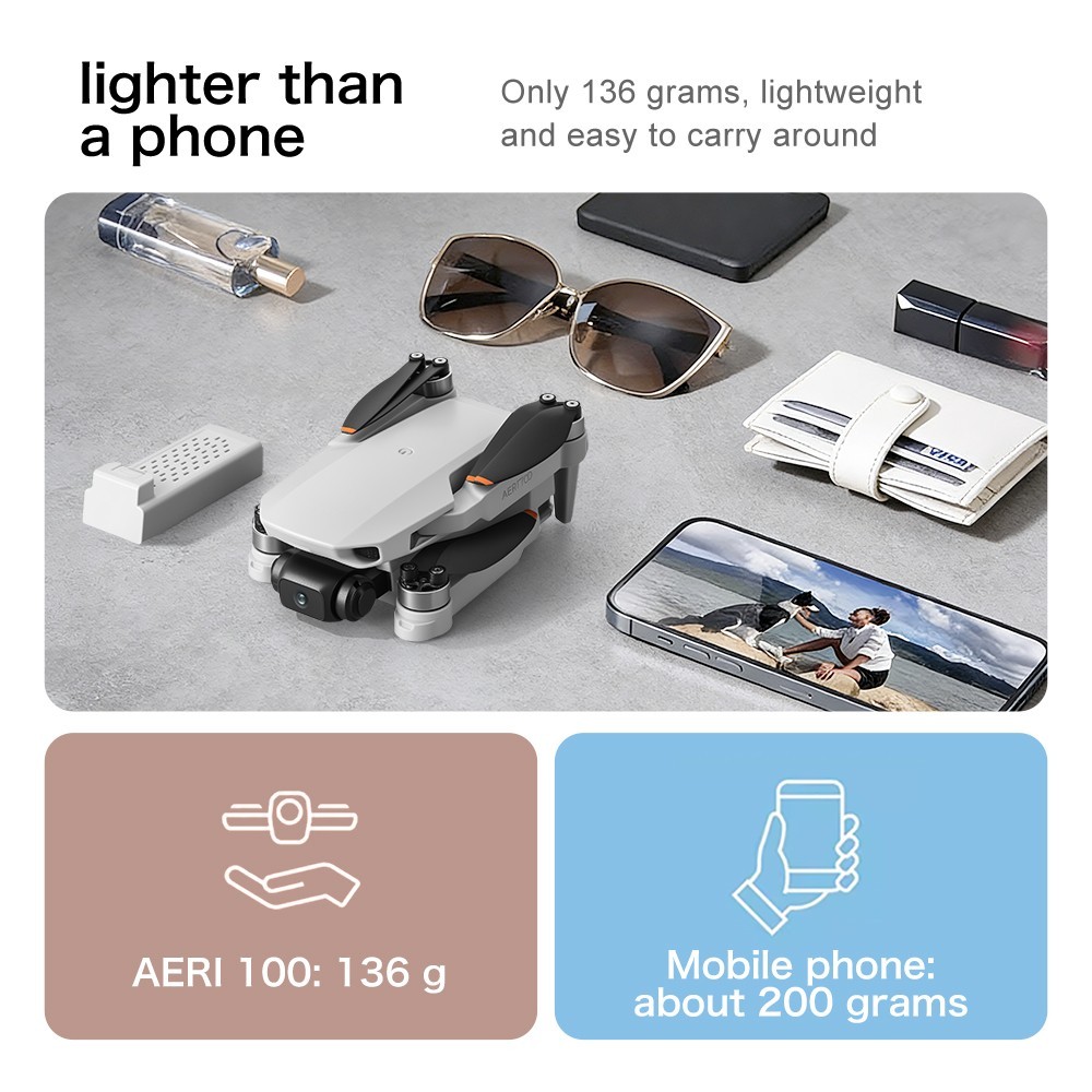 XT1 Foldable RC Drone with Camera , 2.4G, Headless Mode, One Key Take Off/Lan