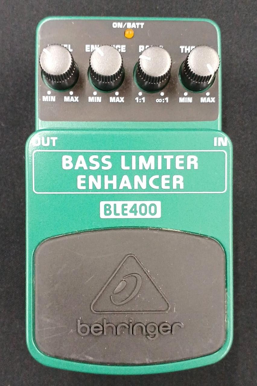 BEHRINGER BLE400 Bass Limiter Enhancer Pedal Dynamic Control Punch Slap Pop