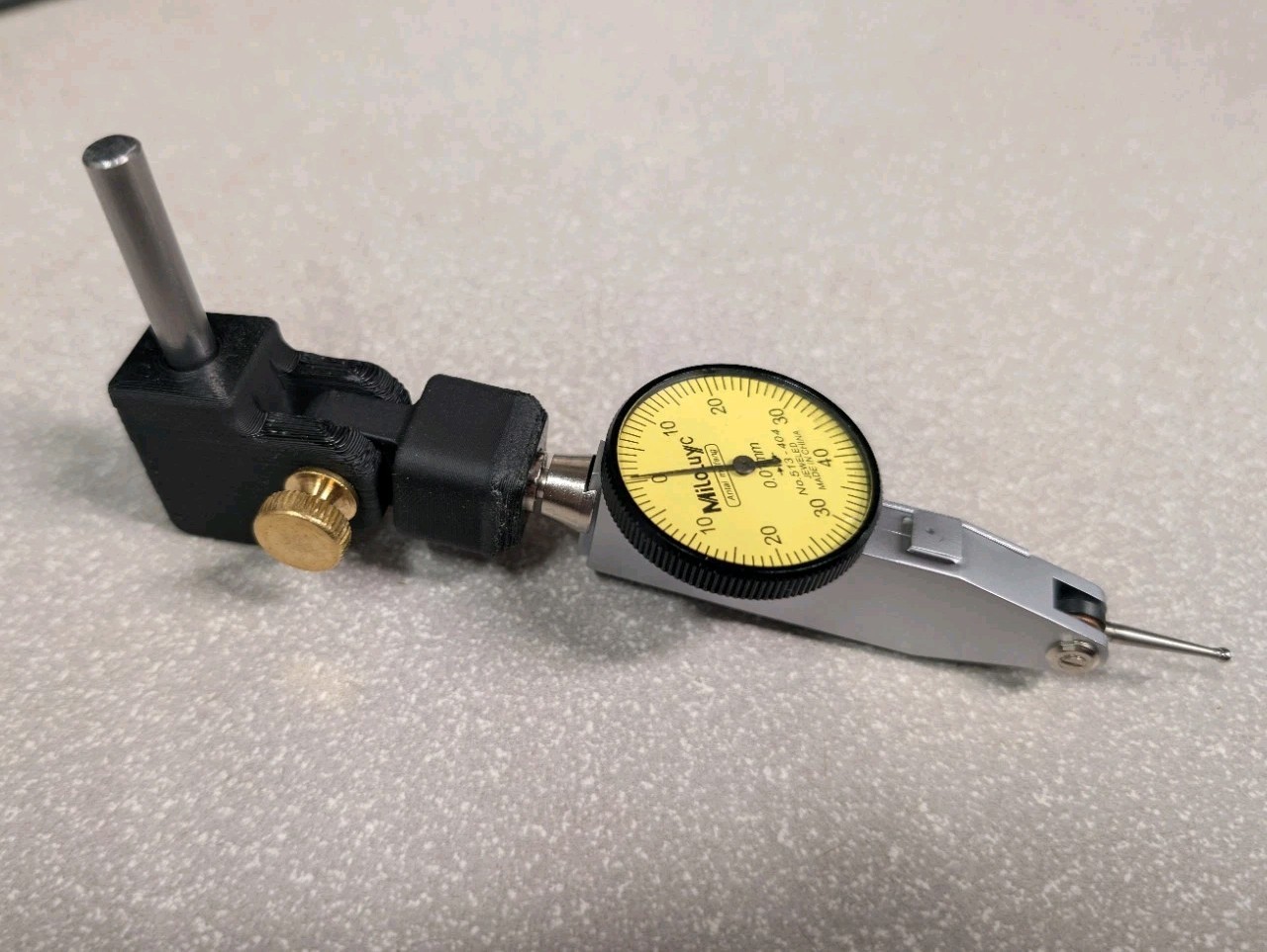 High-accuracy CNC TRAM TOOL, with Dial Test Indicator, fits small CNC routers