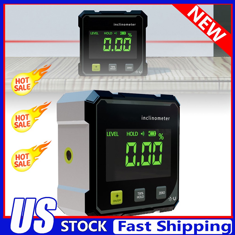 Pocket Digital Level Protractor Inclinometer Professional Digital Display GN