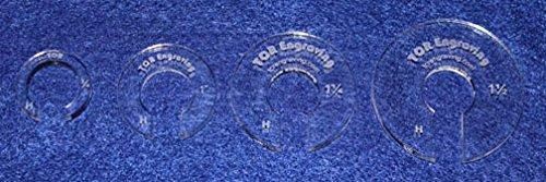 4 Hopper Foot Offsets for 1/2" Foot - Thin 1/8" Version Template - Quilting