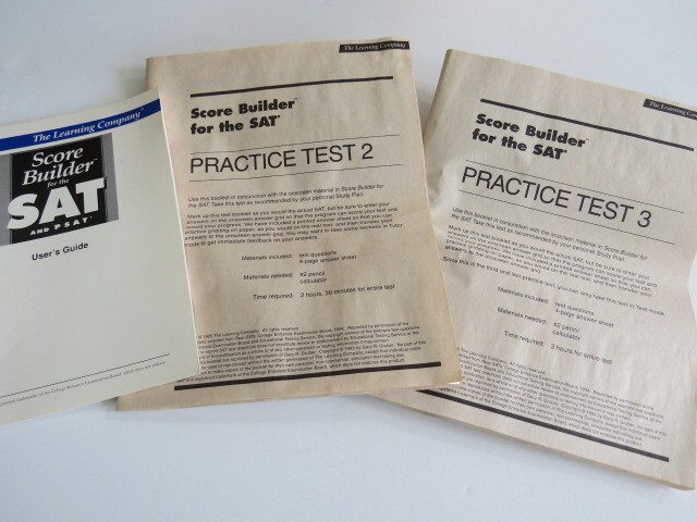 Score Builder for SAT and PSAT Learning Software