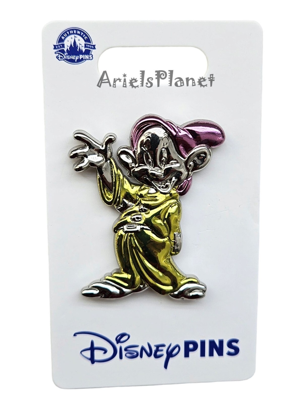 Disney Parks Snow White Seven Dwarfs Dopey Character 3D Sculpted Pin