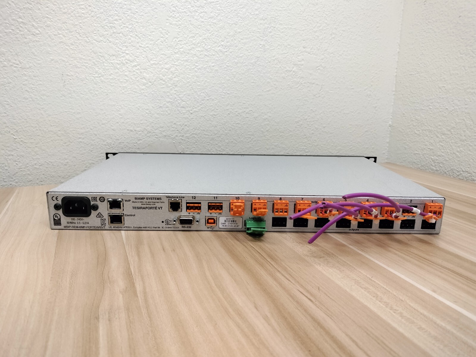 Biamp TesiraFORTE VT Digital Audio Server