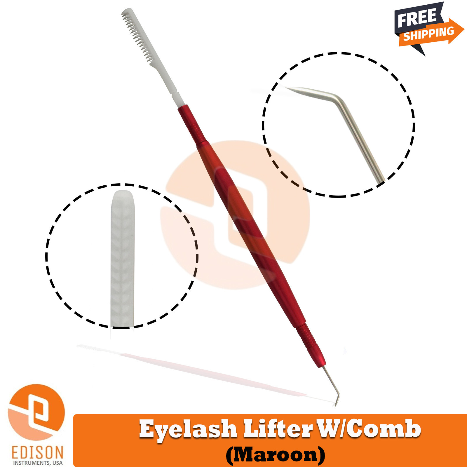 Professional Eyelashes Lifter Curler Lash Separating Comb Extension Instrument
