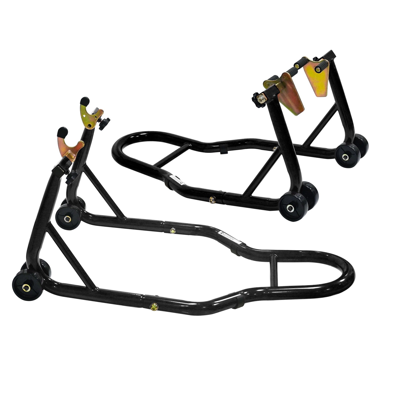 Motorcycle Wheel Stand Lift 440lbs Front Rear Combo with U+K Fork Swingarm Spool