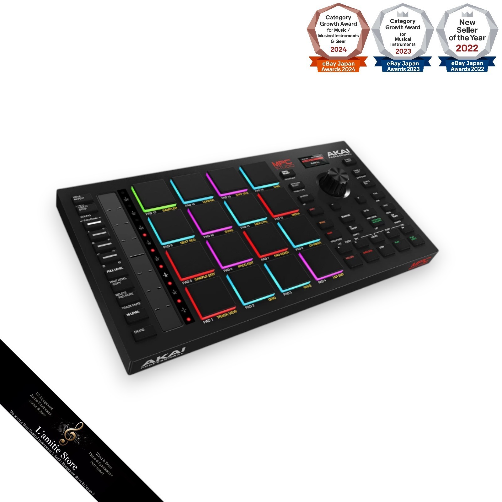 AKAI MPC Studio 2 Black USB Powered Sampler Sequencer 16 Pads USB MIDI Beat JP