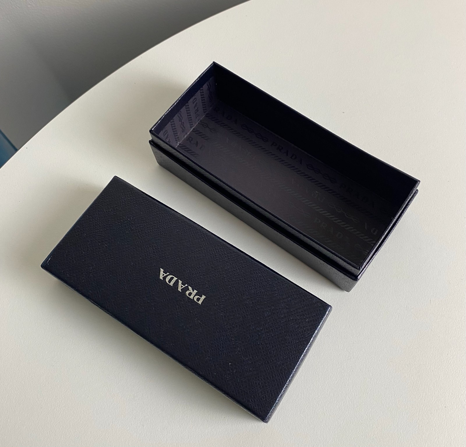 EMPTY [ PRADA ] Sunglasses / Glasses Storage Textured Cardboard Box