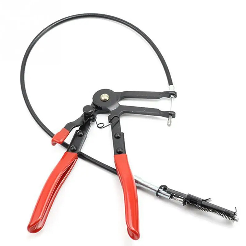 Auto Vehicle Tools Cable Type Flexible Wire Long Reach Hose Clamp Pliers
