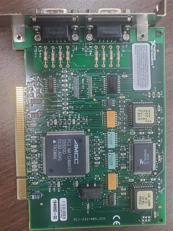 National Instruments NI 184686D-02 PCI-232/485.2CH.