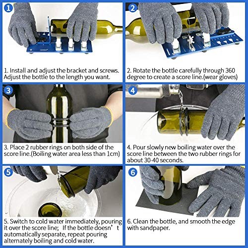 Glass Bottle Cutter Upgraded Cutting Machine for Round, Oval...