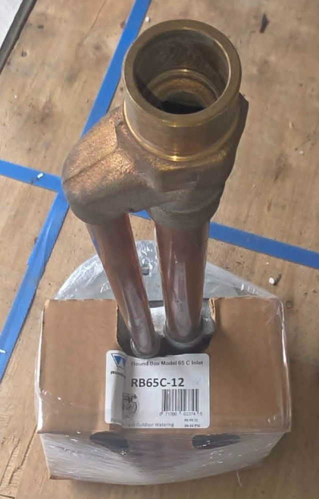 WOODFORD RB65C-12 ROUND BOX MODEL 65-C COMMERCIAL WALL HYDRANT INLET NEW