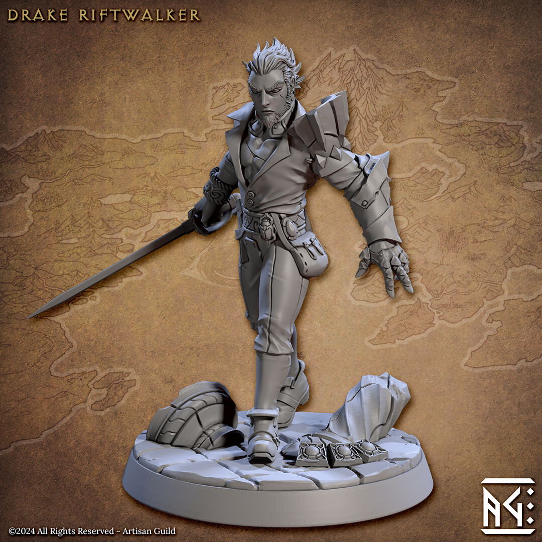 Human Rogue / Fighter - Artisan Guild - Dungeons and Dragons