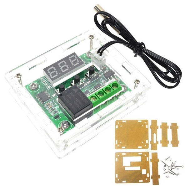 DC 12V W1209 Thermostat Temperaturregelung Schalter Regler Thermometer +Case L