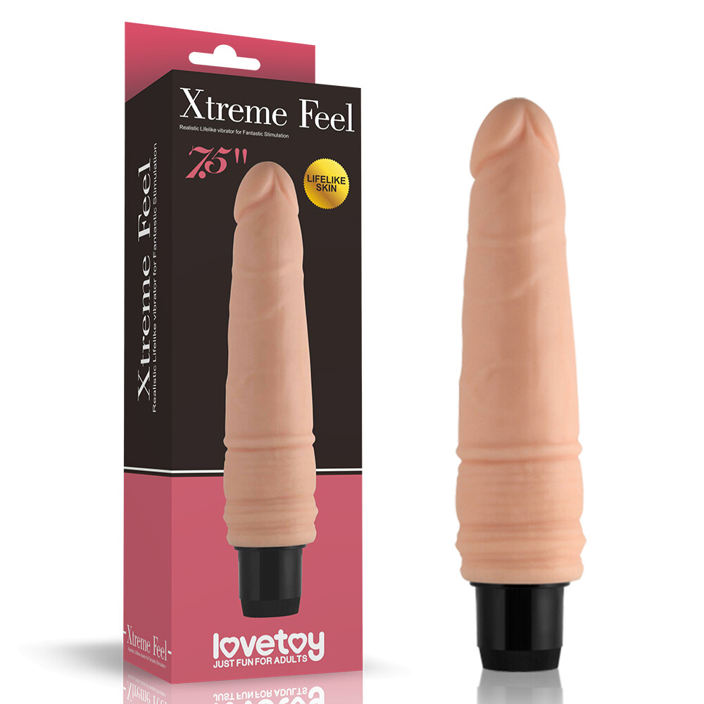 7.5 inch Xtreme III Cyberskin Multi-Speed Vibrating Dildo Sex Toy for Women