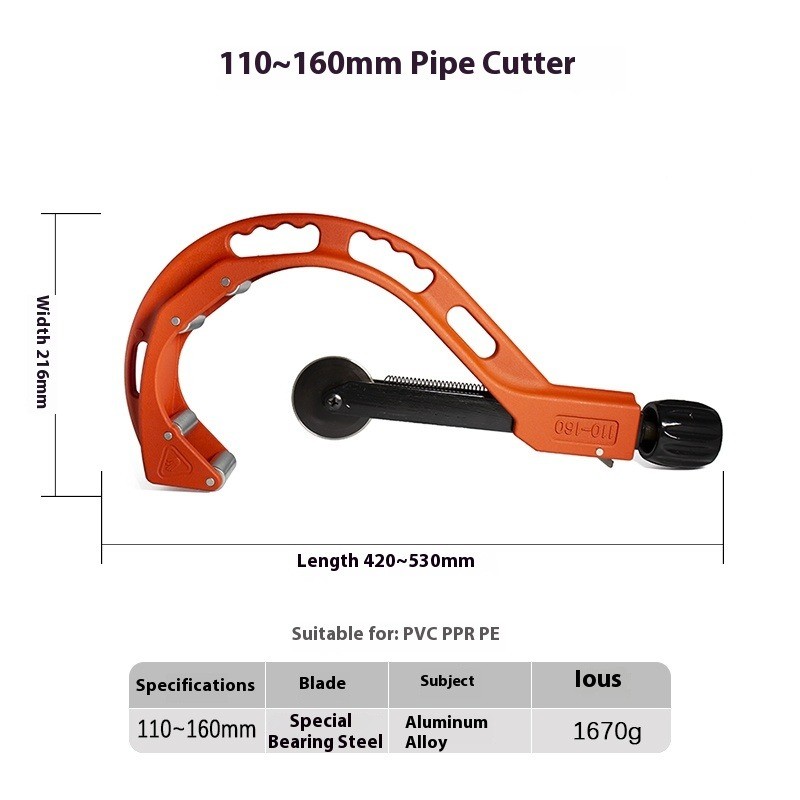 Pipe Cutter - The Ultimate Pipe Cutting Tool PE Manual Pipe Cutter Pipe Shears