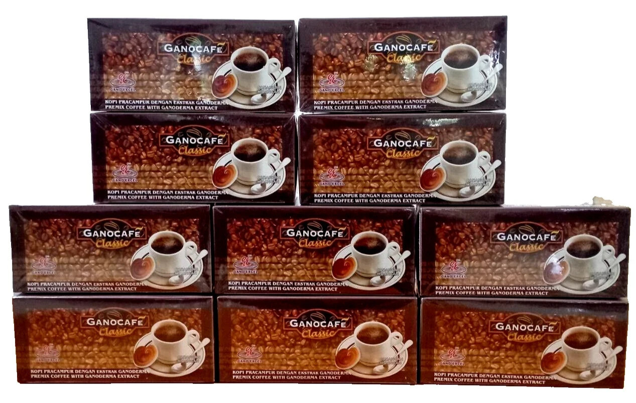 10x Gano Excel Ganocafe Classic Black Coffee Ganoderma 30 Sachets DHL