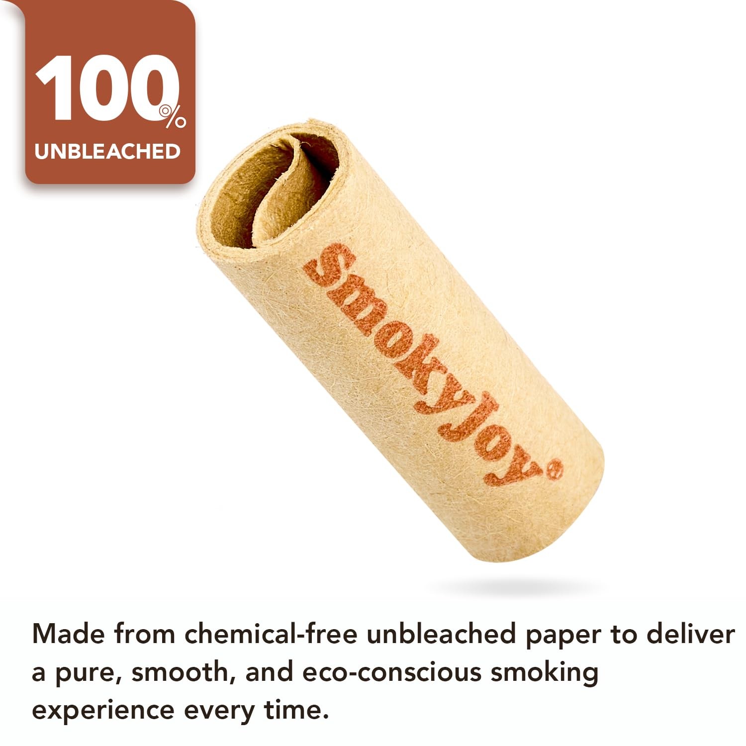 500 Pcs 7mm Natural Unbleached Pre Rolled Filter Tips for Rolling Paper