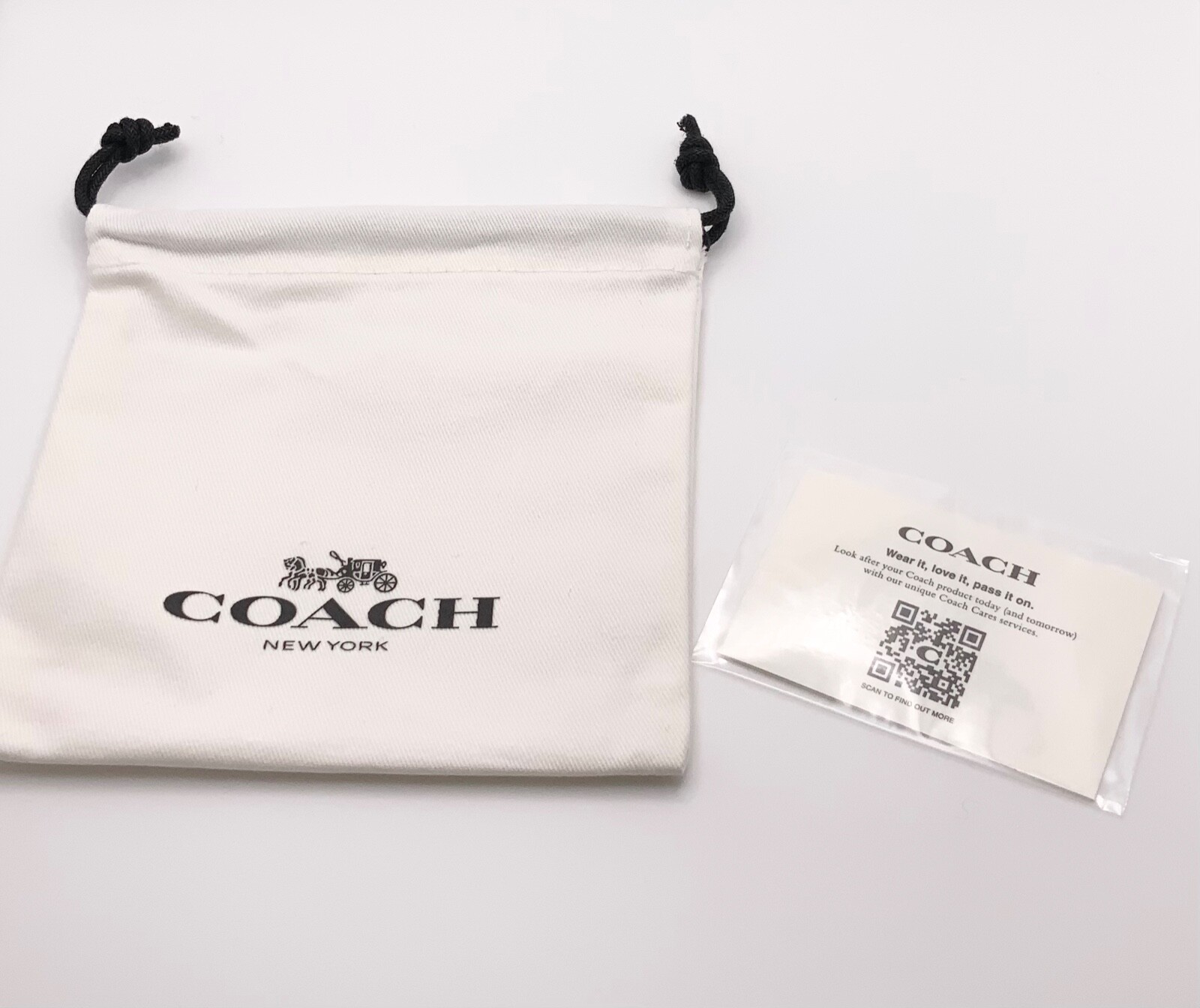 New Coach Jewelry Drawstring Pouch Dust Bag